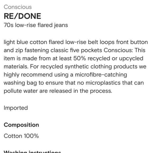 RE/DONE 70’s lowrise bell 24 - Picture 5 of 16